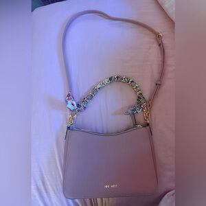 Mauve pink shoulder/crossbody bag
